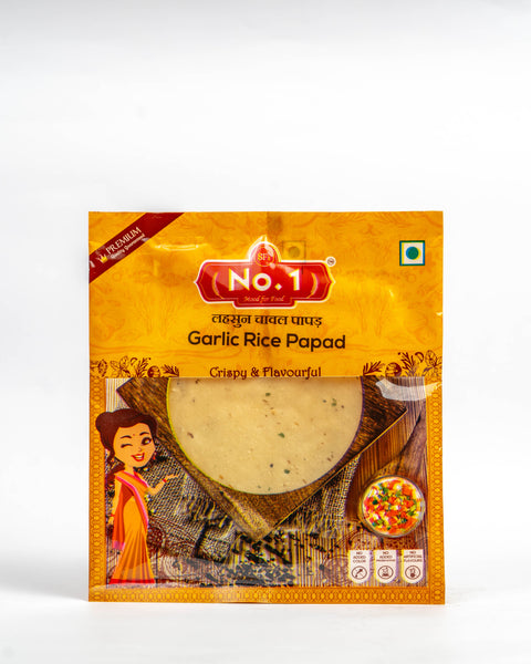 Garlic Rice Papad-200g (Pack of 4)